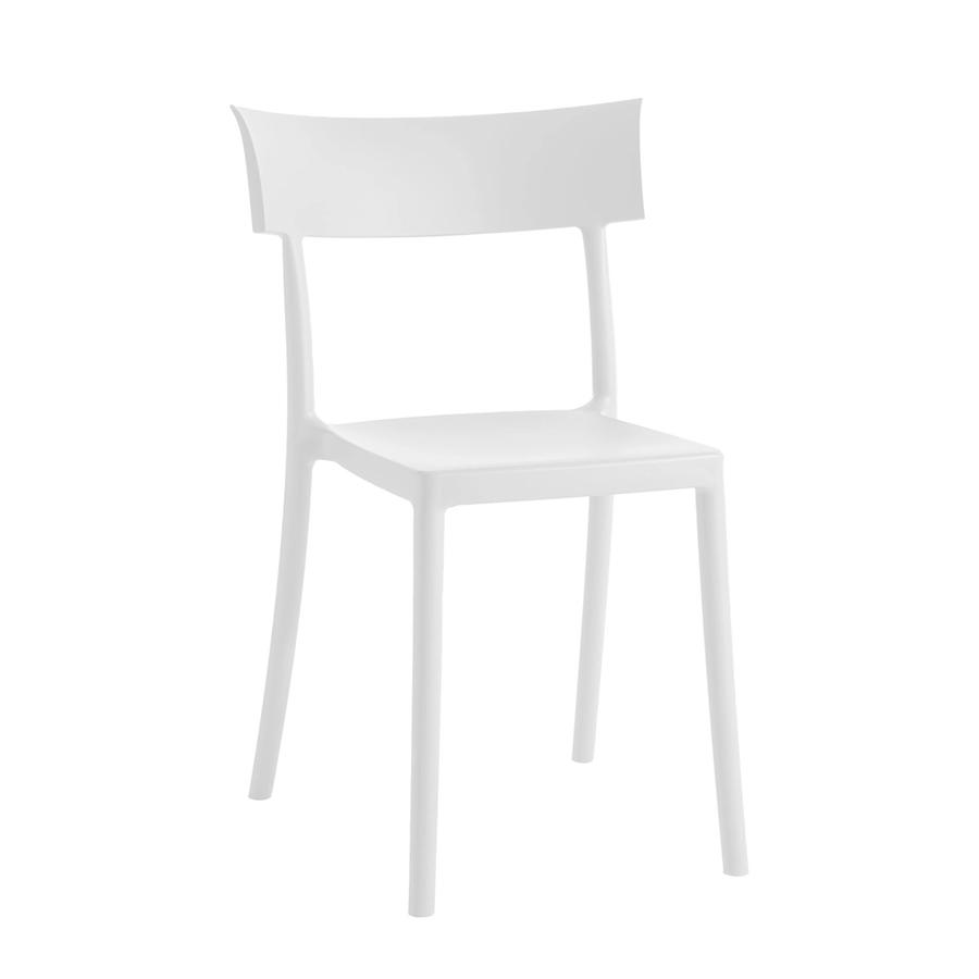 KARTELL set de 2 chaises CATWALK MAT (Blanc Opaque - Technopolymère thermoplastique recyclé)