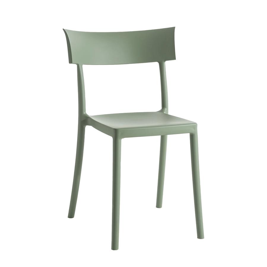 KARTELL set de 2 chaises CATWALK MAT (Vert sauge mat - Technopolymère thermoplastique recyclé)
