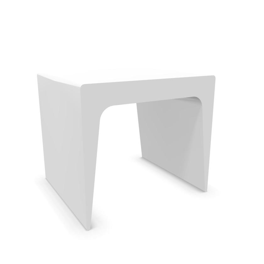 KRISTALIA table basse CU 45 cm (Blanc - polyuréthane)