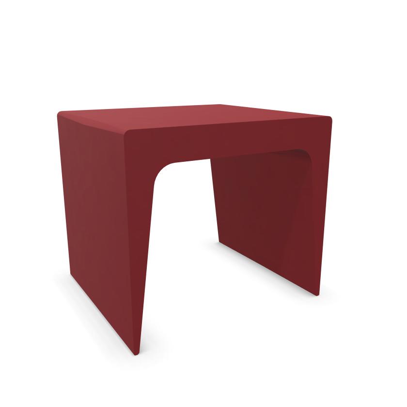 KRISTALIA table basse CU 45 cm (Rouge rubis - polyuréthane)