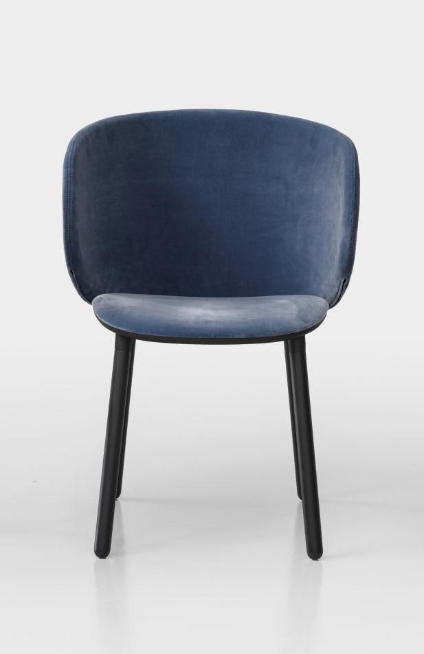 KRISTALIA chaise avec dossier grand et piètement en bois DUA