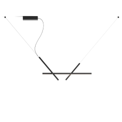 LUCEPLAN lampe à suspension ACROSS NOIR 102 cm 2700K DALI
