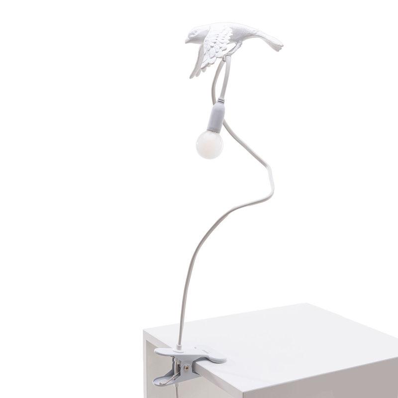 SELETTI lampe de table SPARROW avec serrer (Taking off - Résine et métal)