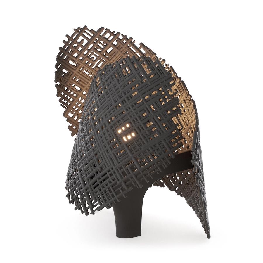 KARTELL lampe de table TEA (Anthracite - Technopolymère thermoplastique recyclé)