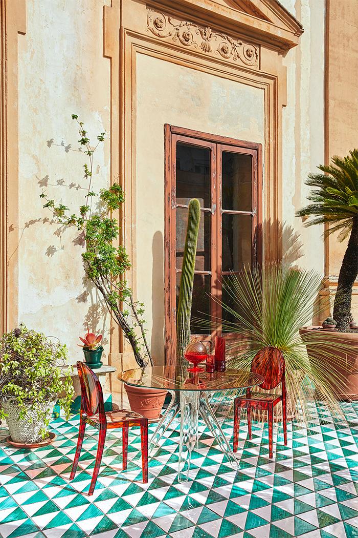 KARTELL table SIR GIO with round top