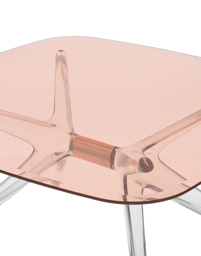 KARTELL coffee table BLAST with square top