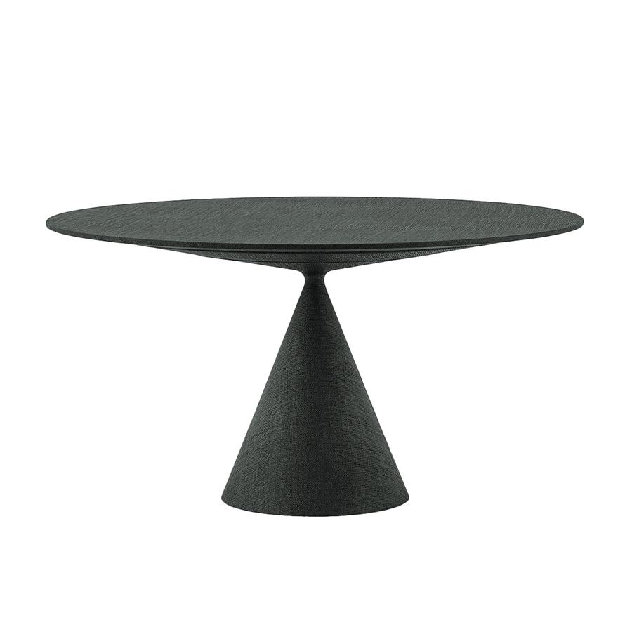 DESALTO table ronde CLAY CANVAS Ø 140 cm (Sylvestre - Base en polyuréthane et plateau en MDF entière