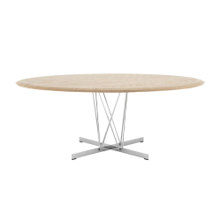 KARTELL oval table VISCOUNT OF WOOD 192 x 118 cm