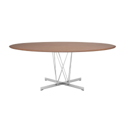 KARTELL oval table VISCOUNT OF WOOD 192 x 118 cm
