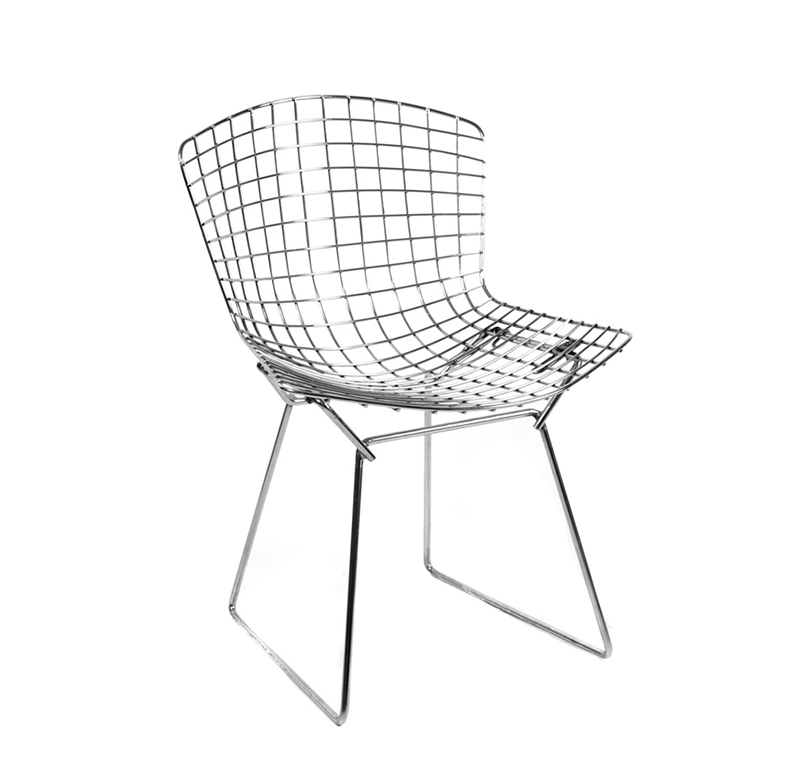 KNOLL chaise BERTOIA (Chrome - Acier)