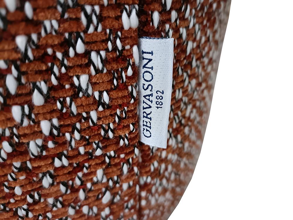 GERVASONI fixed armchair LOLL 09 with LOLL 08 footrest ottoman LION