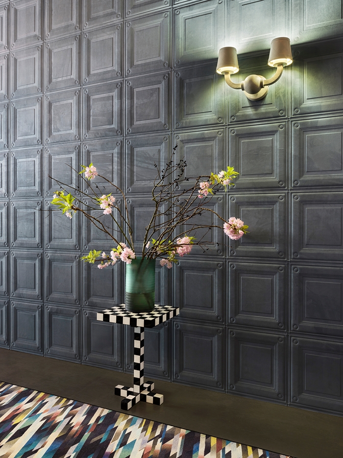 MOOOI table basse CHESS TABLE (Blanc et noir Bois laqué et acier