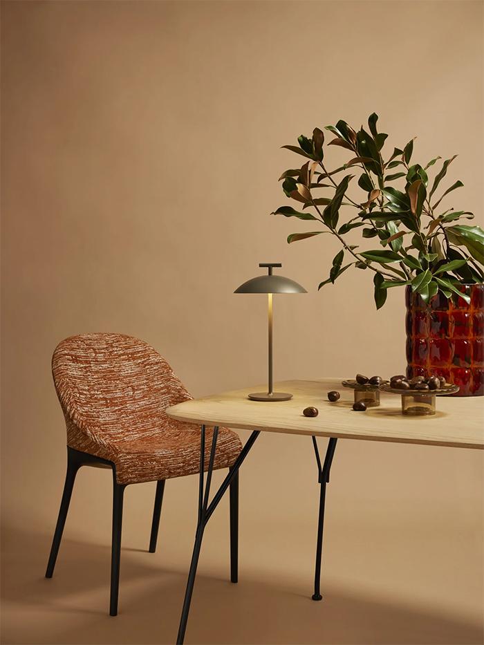 KARTELL chaise ELEGANZA ELA tissu MELANGE