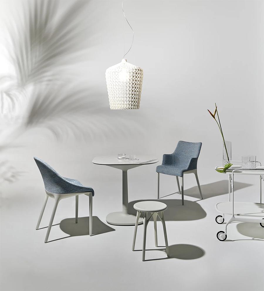 KARTELL chaise ELEGANZA ELA tissu MELANGE