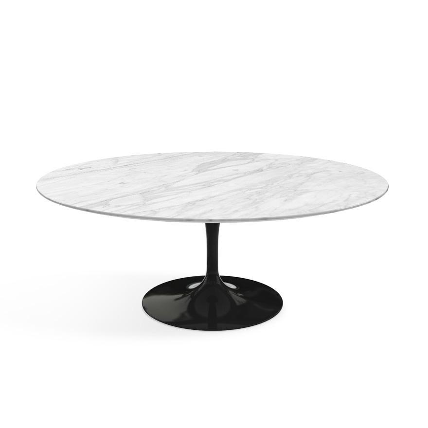 KNOLL oval low coffee table TULIP Eero Saarinen's collection 107x70 cm