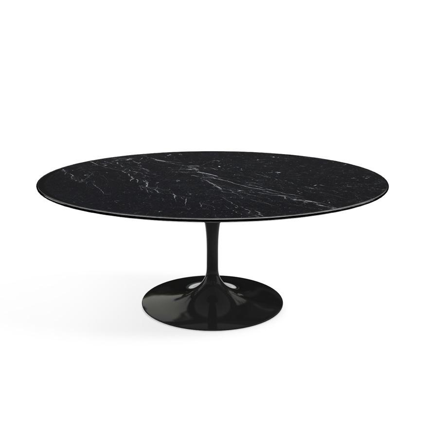 KNOLL oval low coffee table TULIP Eero Saarinen's collection 107x70 cm