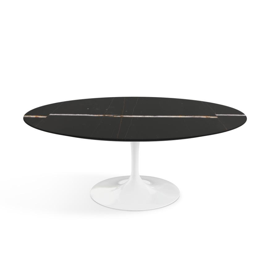 KNOLL oval low coffee table TULIP Eero Saarinen's collection 107x70 cm