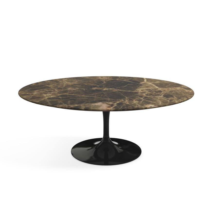 KNOLL oval low coffee table TULIP Eero Saarinen's collection 107x70 cm