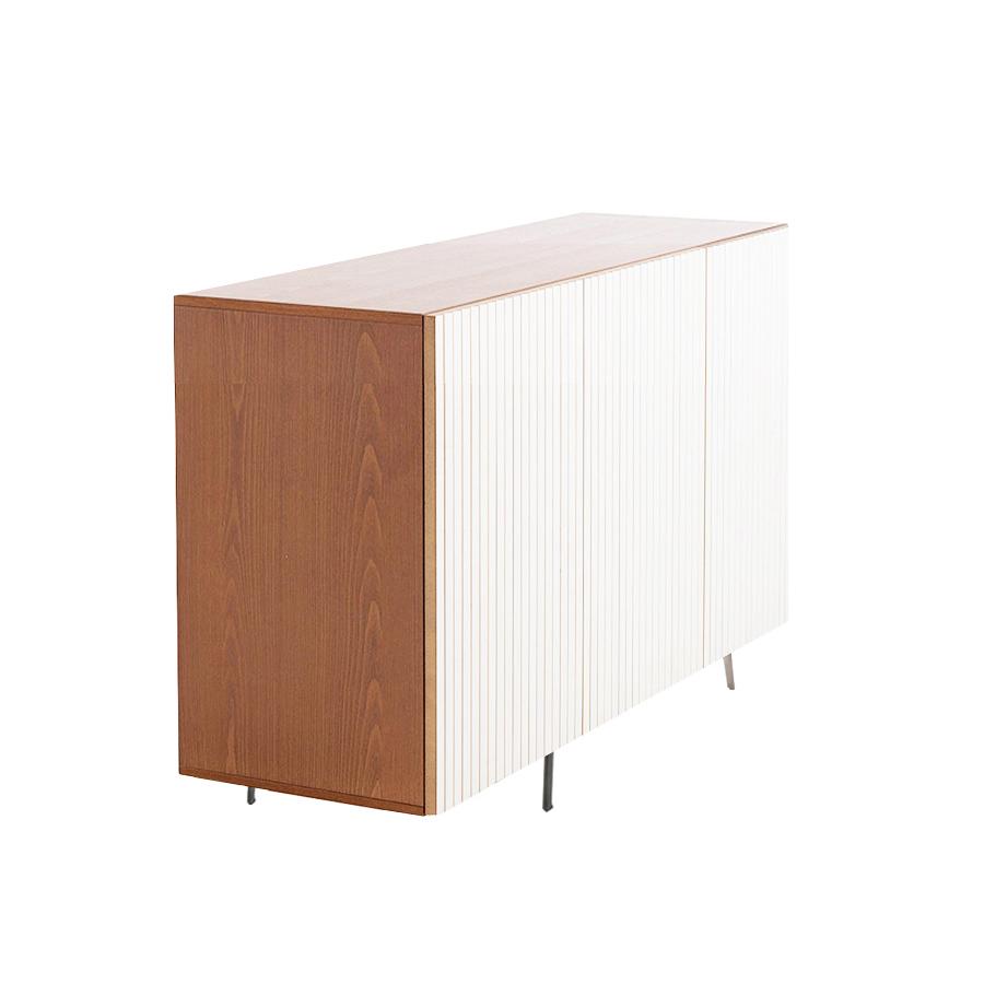 HORM sideboard with 3 doors LEON on base Mid-Century Modern W 144 cm