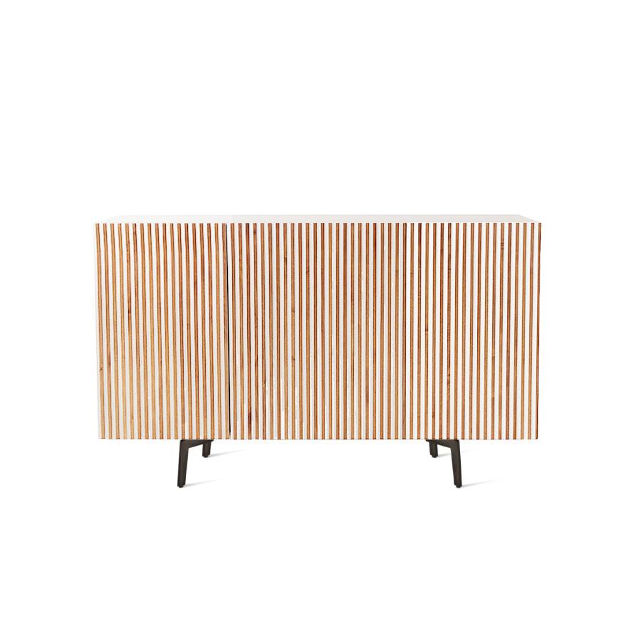 HORM buffet avec 3 portes LEON sur base Mid-Century Modern L 144 cm