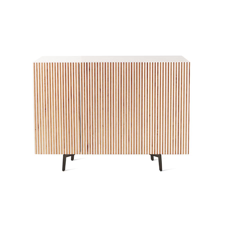 HORM buffet avec 3 portes LEON sur base Mid-Century Modern L 144 cm