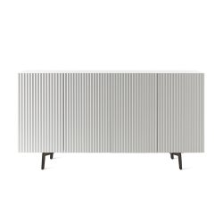 HORM buffet avec 4 portes LEON sur base Mid-Century Modern L 192 cm