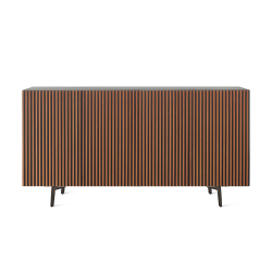 HORM buffet avec 4 portes LEON sur base Mid-Century Modern L 192 cm