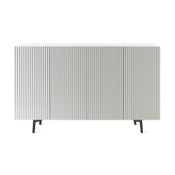 HORM buffet avec 4 portes LEON sur base Mid-Century Modern L 192 cm