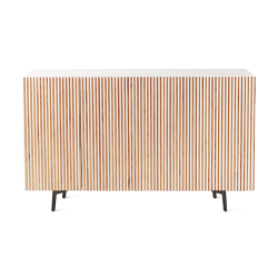 HORM buffet avec 4 portes LEON sur base Mid-Century Modern L 192 cm