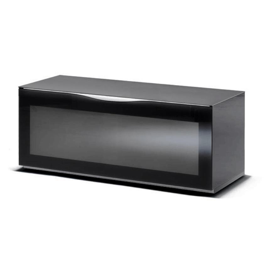 MUNARI+meuble+tv+jusqu%27à+65+MODENA+MO+152+MO152+(Gris+fonce+-+Verre)