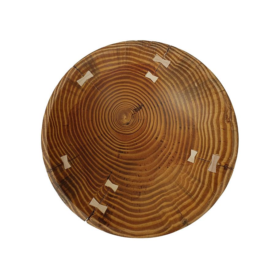 ETHNICRAFT set of 3 bowls NATURAL PINE