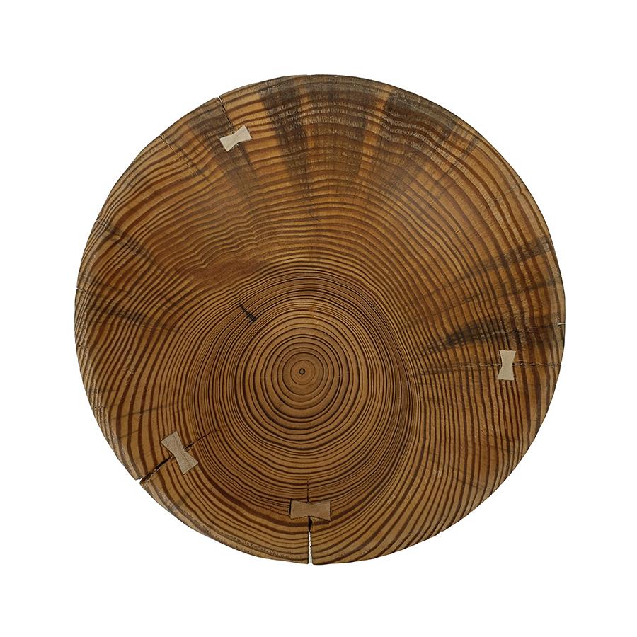 ETHNICRAFT set of 3 bowls NATURAL PINE