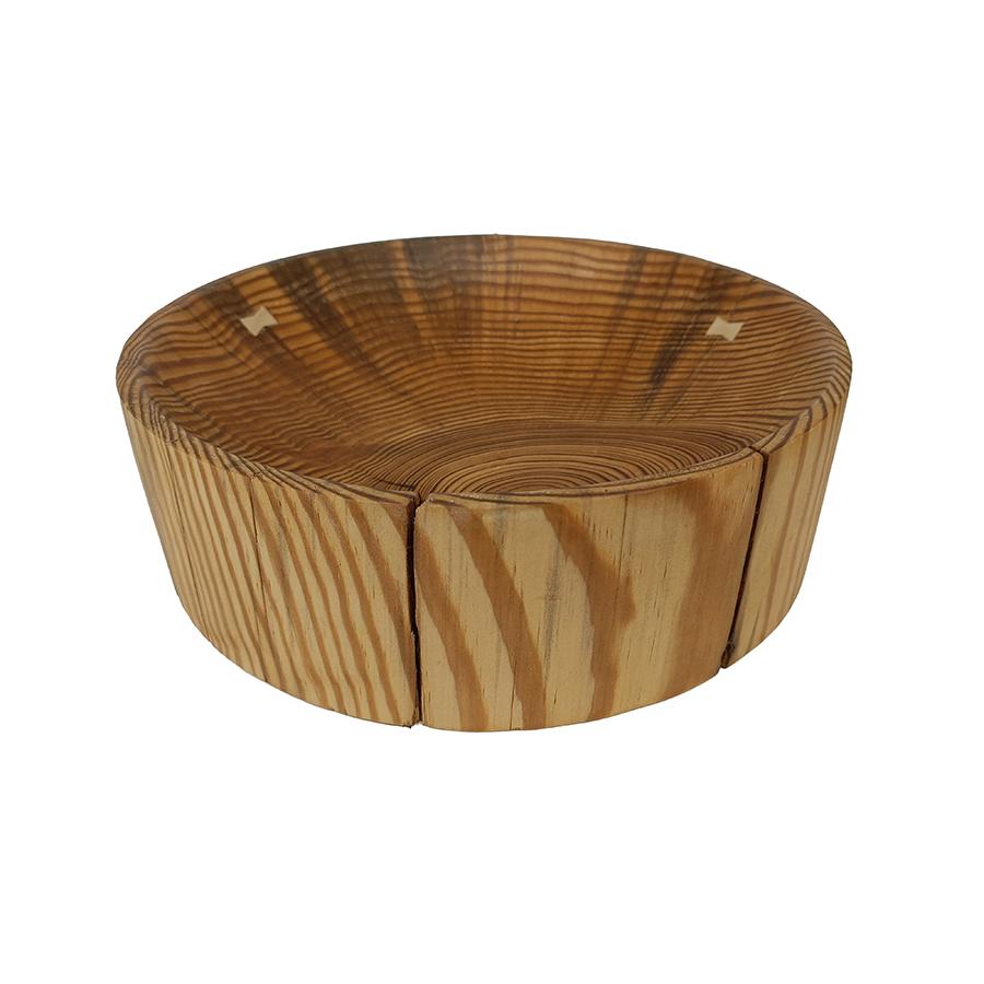 ETHNICRAFT set of 3 bowls NATURAL PINE