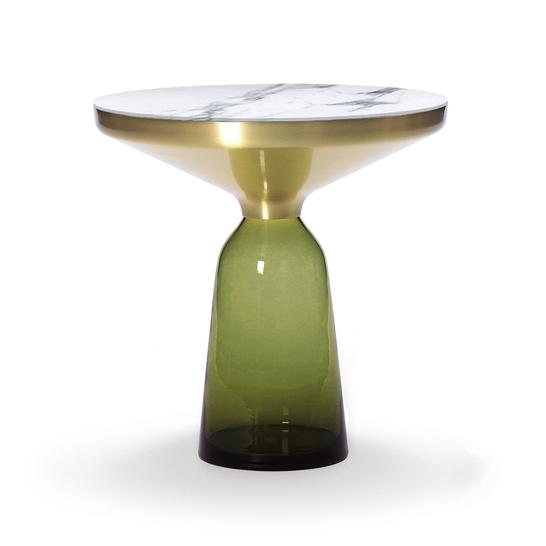 CLASSICON table BELL SIDE TABLE avec la structure en laiton