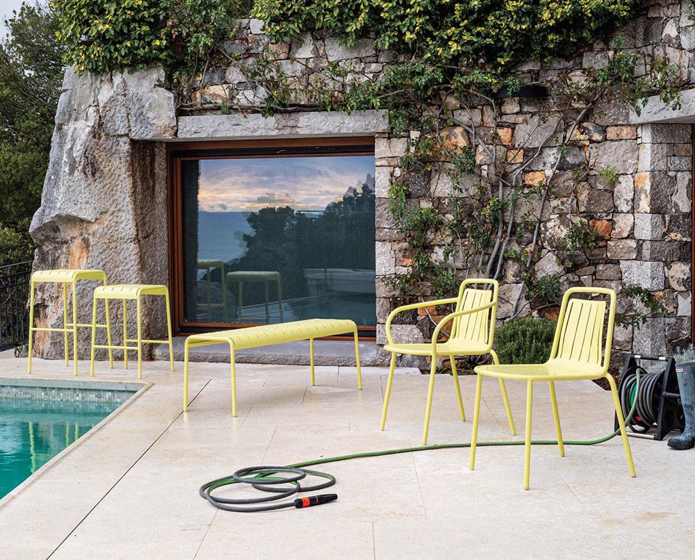 CONNUBIA outdoor chair with arms EASY