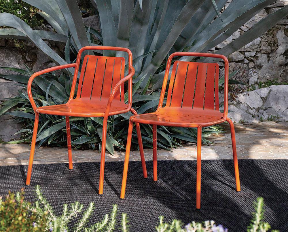 CONNUBIA outdoor chair with arms EASY