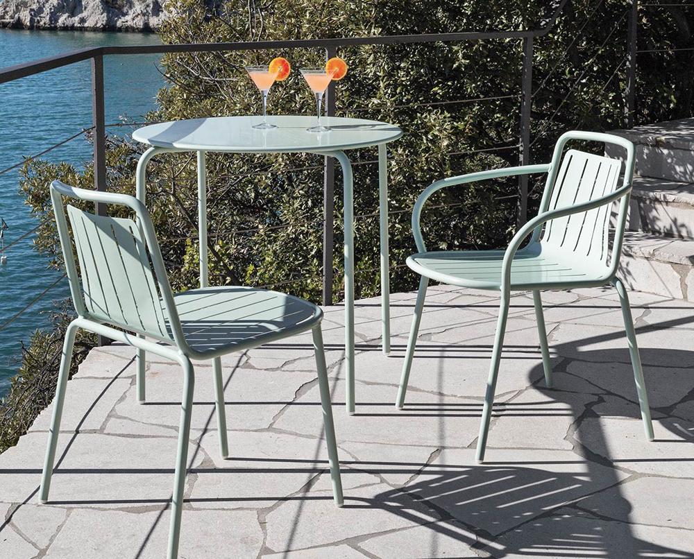 CONNUBIA outdoor chair with arms EASY