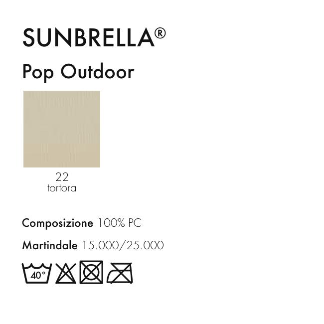 KARTELL canapé à 3 places pour extérieur POP OUTDOOR