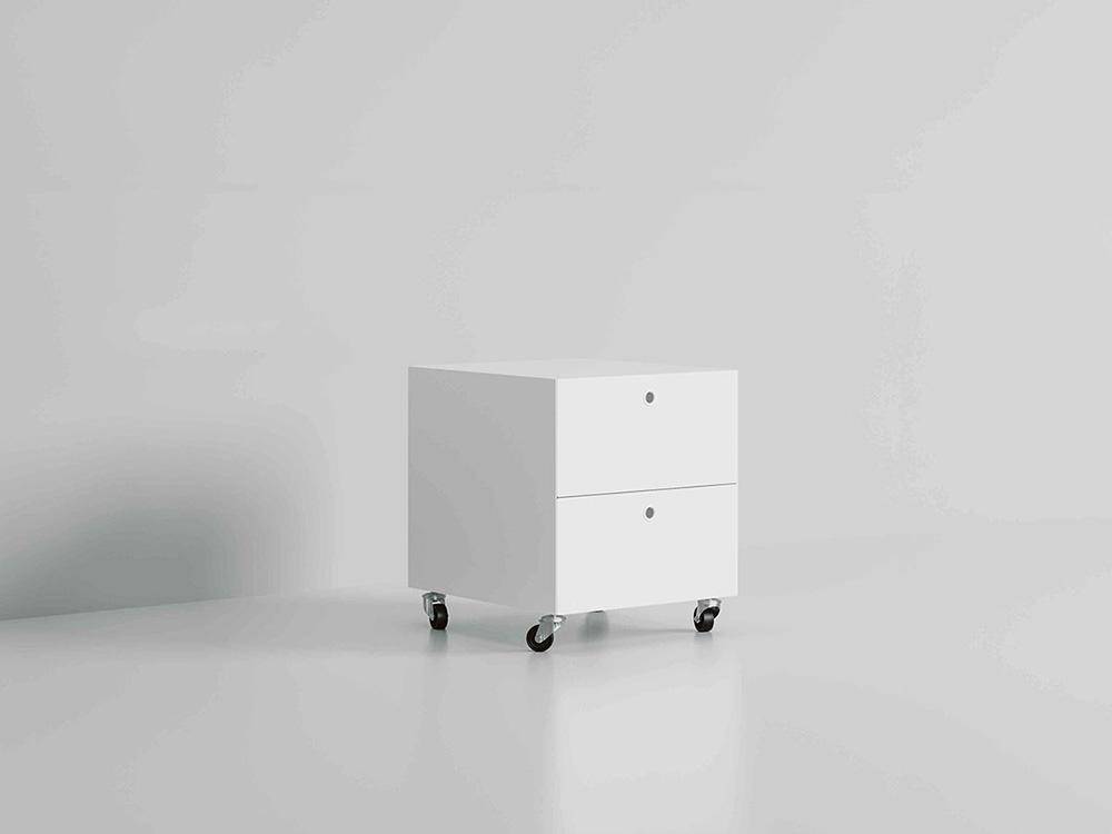 KRIPTONITE container on wheels with 2 drawers W 40 cm