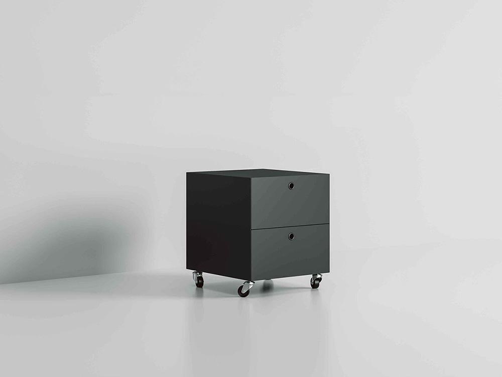 KRIPTONITE container on wheels with 2 drawers W 40 cm