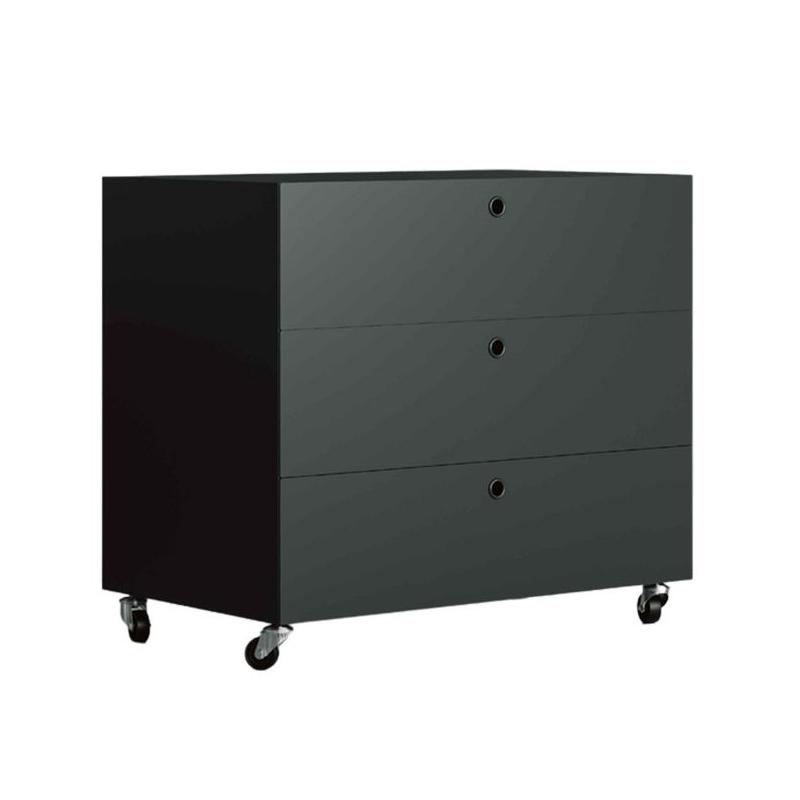 KRIPTONITE container on wheels with 3 drawers W 75,5 cm