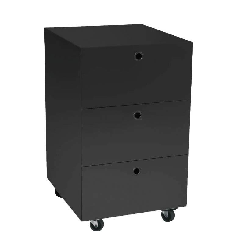 KRIPTONITE container on wheels with 3 drawers W 40 cm