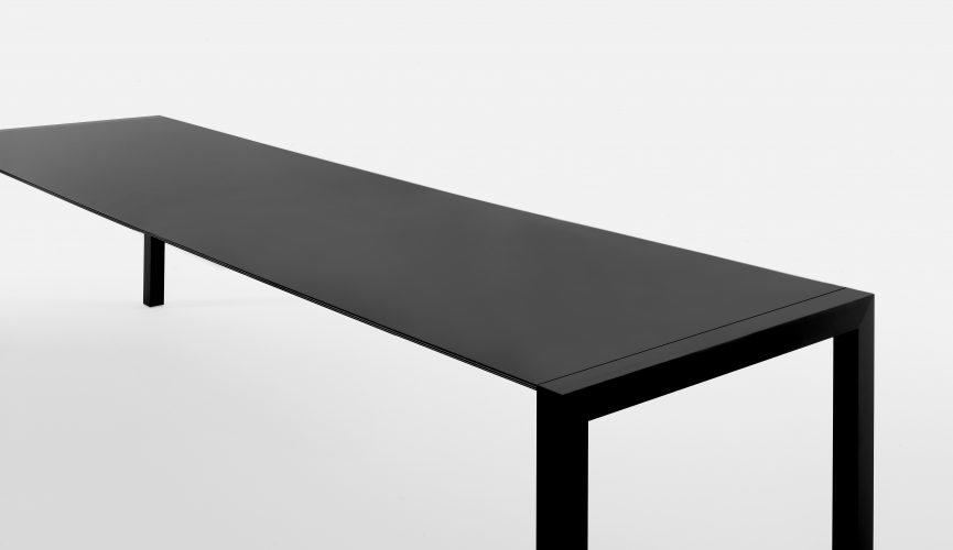 KRISTALIA table extensible SUSHI avec plateau en stratifié 150x80 cm