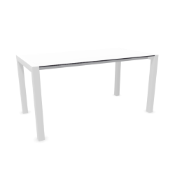 KRISTALIA table extensible SUSHI avec plateau en stratifié 150x80 cm