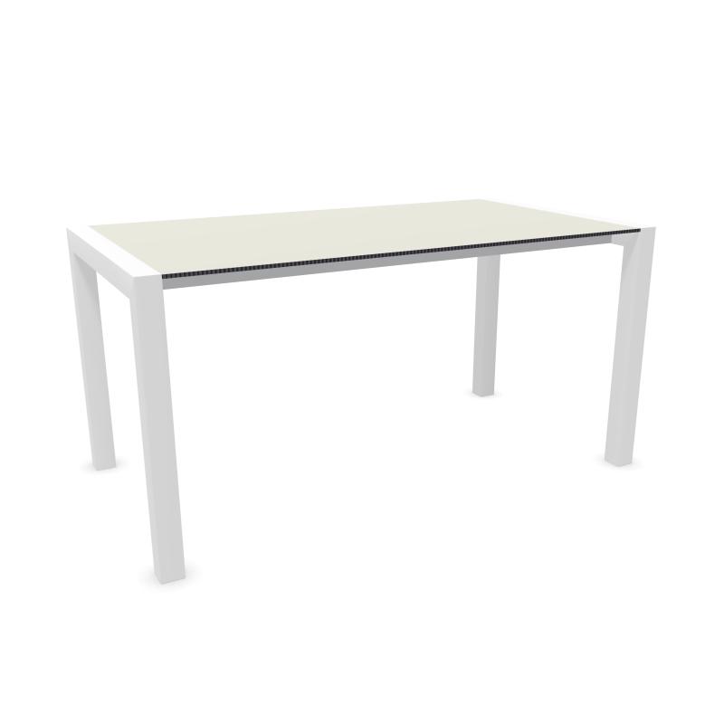 KRISTALIA table extensible SUSHI avec plateau en stratifié 150x80 cm
