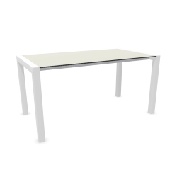 KRISTALIA table extensible SUSHI avec plateau en stratifié 150x80 cm