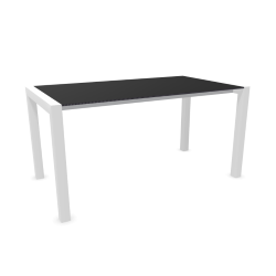 KRISTALIA table extensible SUSHI avec plateau en stratifié 150x80 cm
