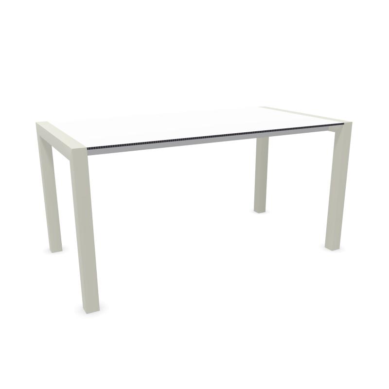 KRISTALIA table extensible SUSHI avec plateau en stratifié 150x80 cm