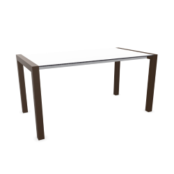 KRISTALIA table extensible SUSHI avec plateau en stratifié 150x80 cm
