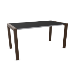 KRISTALIA table extensible SUSHI avec plateau en stratifié 150x80 cm
